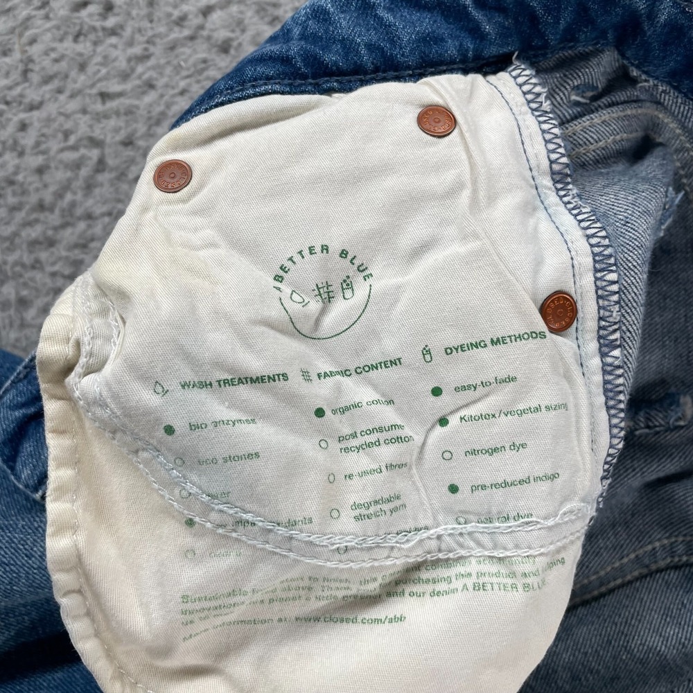 Closed Jeans Organic Cotton Women's Size 28 Candiani Blue Denim Handmade Italy - Picture 5 of 16